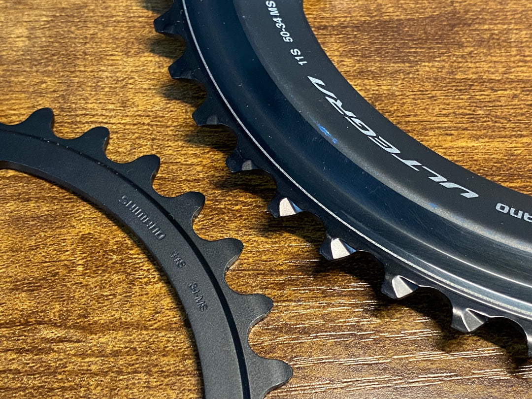 KP403 SHIMANO ULTEGRA FC-R8000 チェーンリングセット50/34T 完成車外し