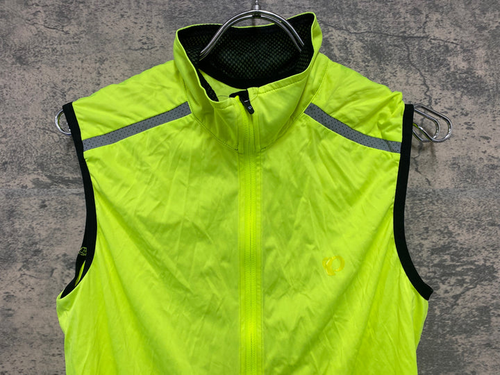 JQ908 パールイズミ PEARL iZUMi ジレ サイクルベスト 蛍光イエロー L