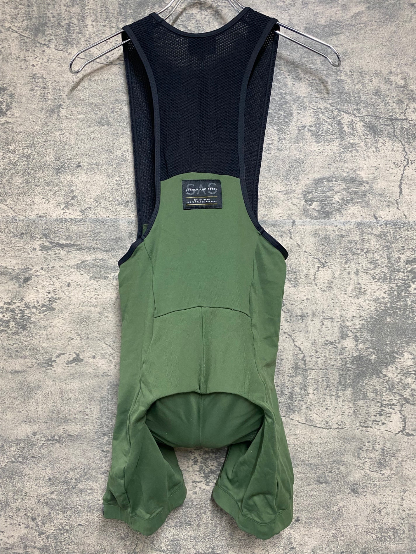 JJ927 サーチアンドステイツ SEARCH AND STATE ビブショーツ グリーン