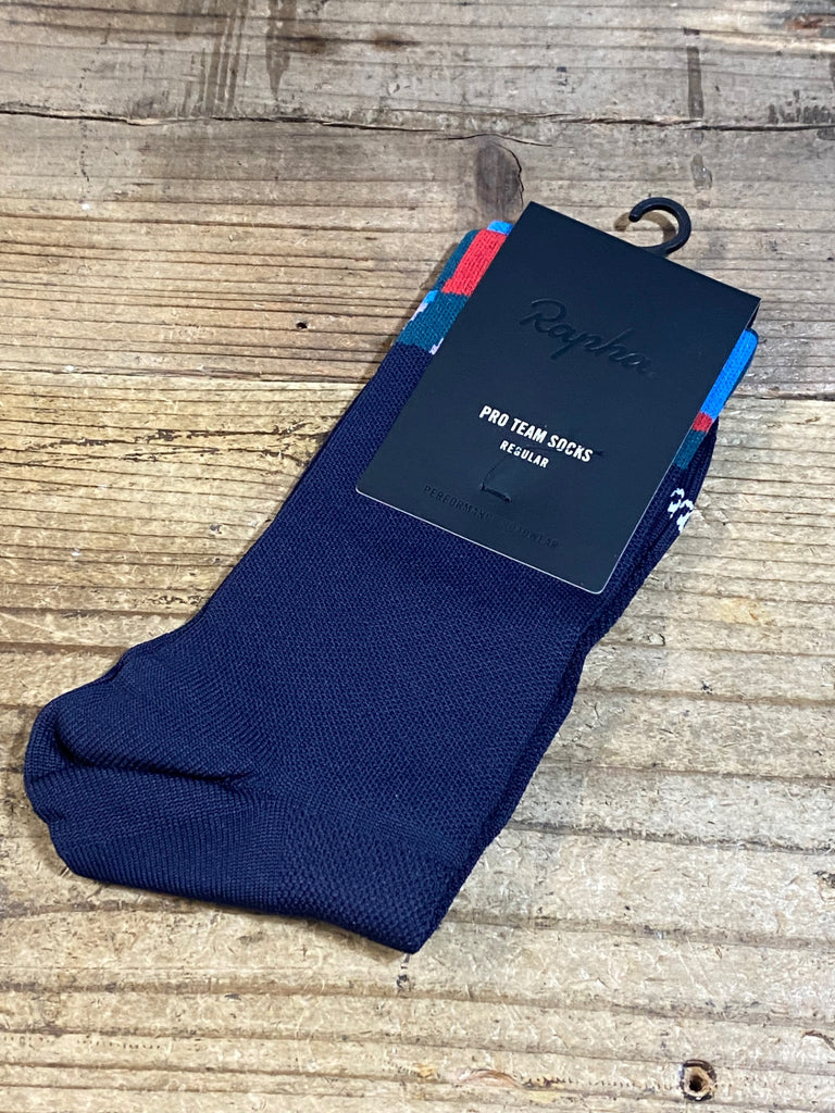 KC705 ラファ Rapha STURM PRO TEAM SOCKS REGULAR ソックス 黒 L 未