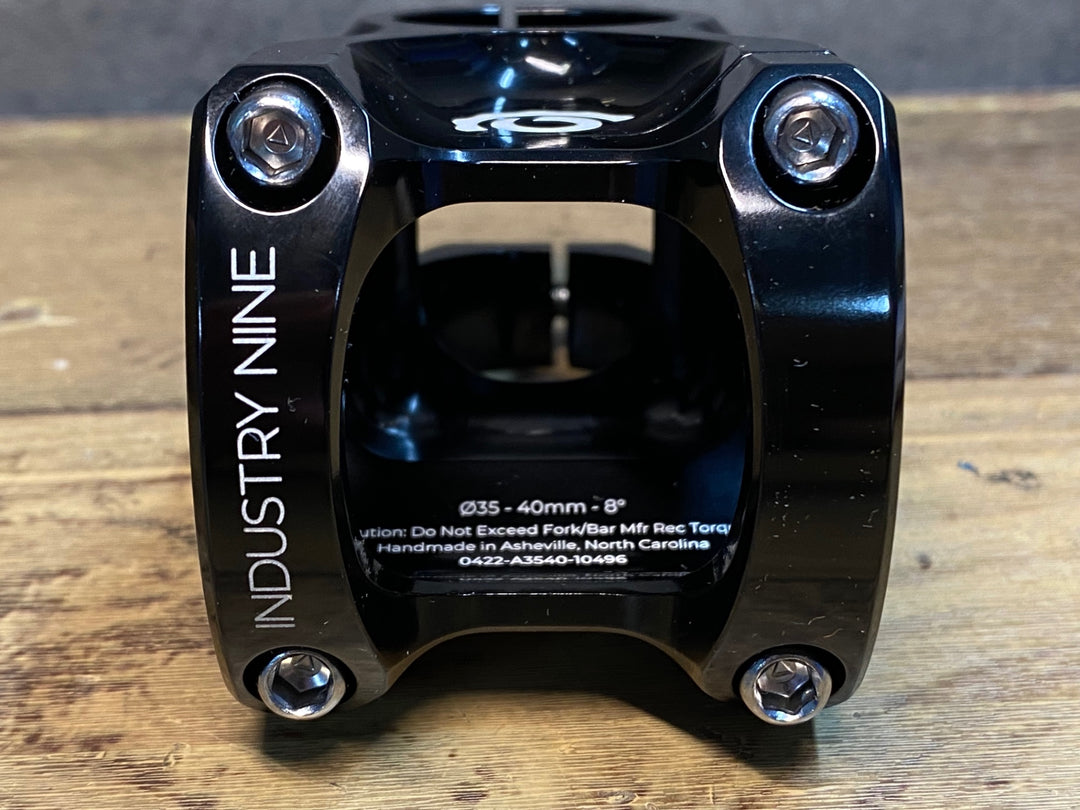 JF649 インダストリーナイン INDUSTRY NINE A35 ステム 40mm ブラック クランプ径Φ35