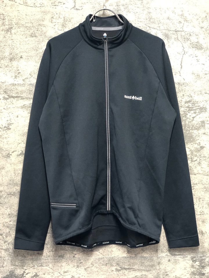 KK353 モンベル mont-bell 長袖 サイクルジャージ 黒 XL