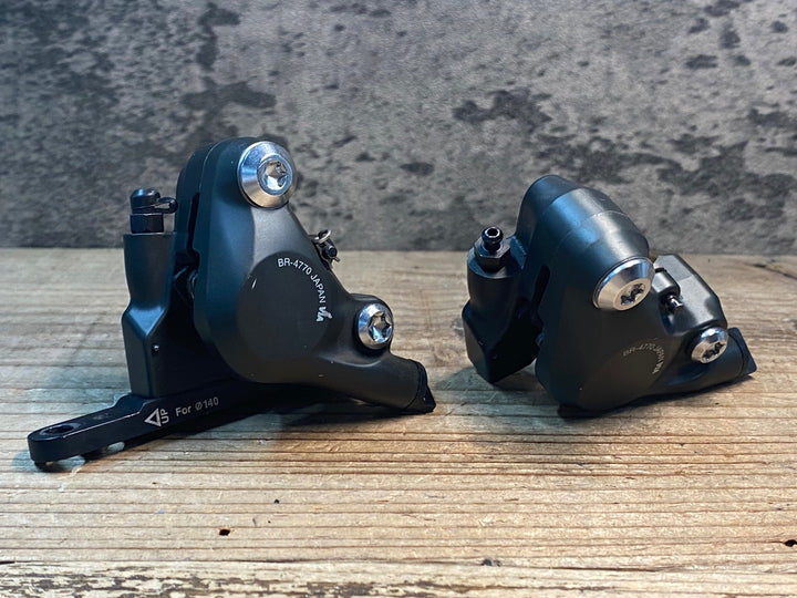 JH802 シマノ SHIMANO ティアグラ Tiagra BR-4770 油圧 ディスク ブレーキ キャリパー 前後セット