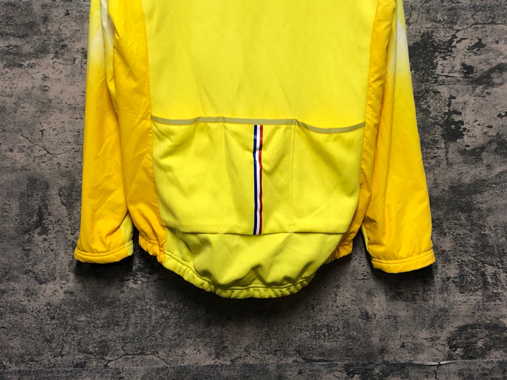KN787 ルコックスポルティフ le coq sportif 裏起毛 サイクルジャケット 黄 L