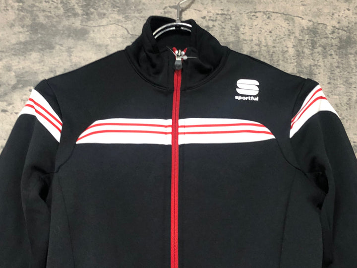 JH009 スポーツフル sportful 長袖 サイクルジャージ 黒 S 裏起毛