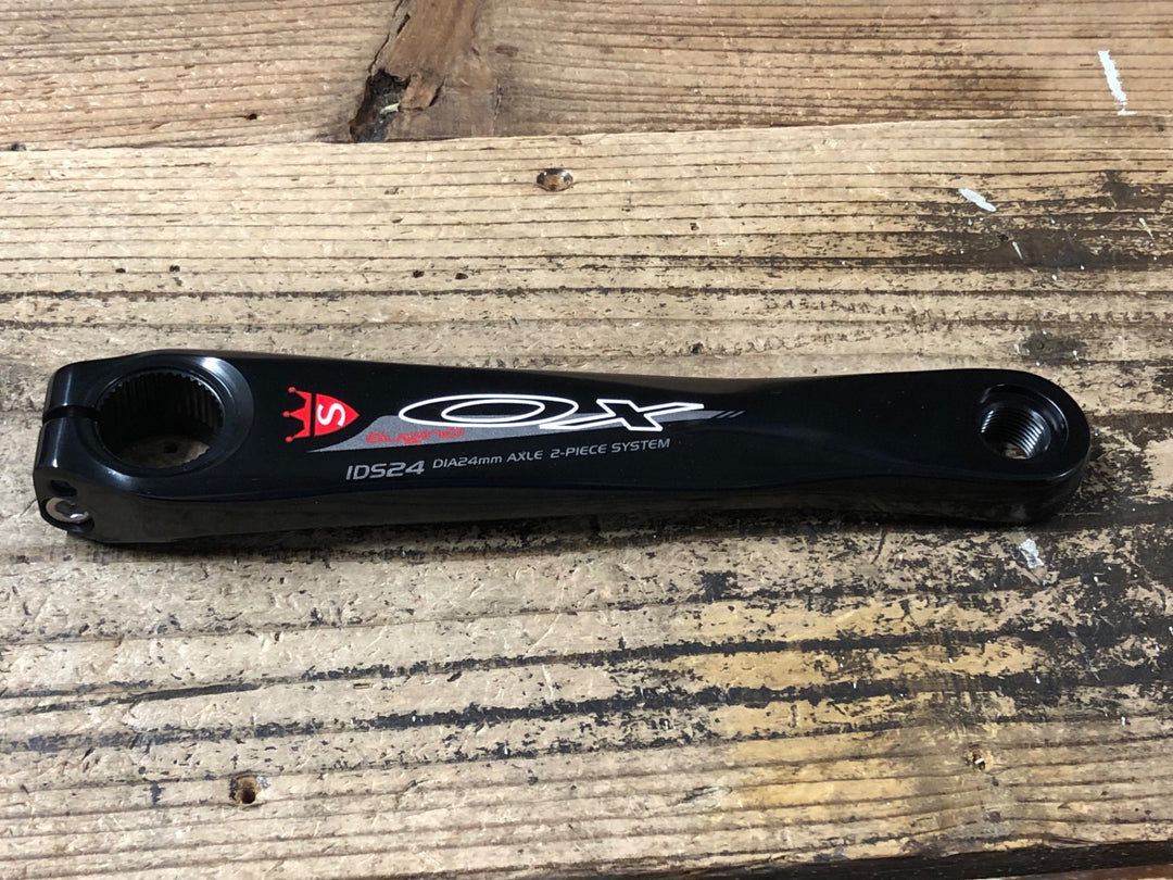 JY545 スギノ SUGINO OX IDS24 クランクセット 黒 48/32T 172.5mm