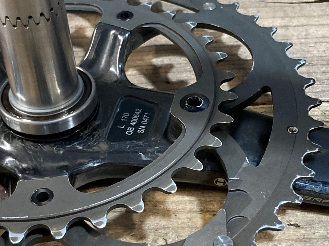 JP827 カンパニョーロ CAMPAGNOLO コーラス CHORUS 11 FC11-CH040C カーボン クランクセット 170mm 50/34T 5H ULTRA TRQUE
