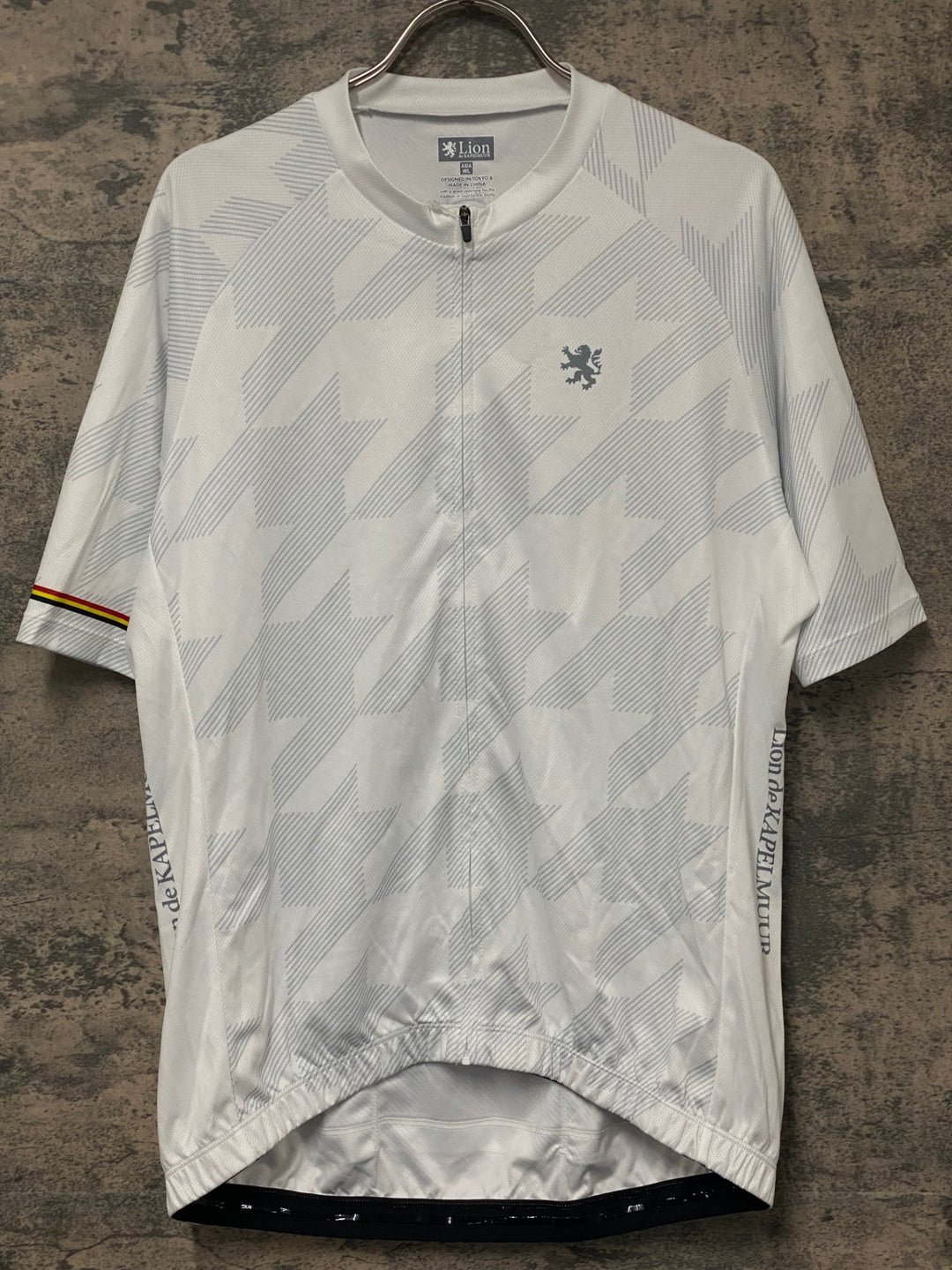 KK013 リオンドカペルミュール Lion de KAPELMUUR 半袖 サイクルジャージ 白 WL