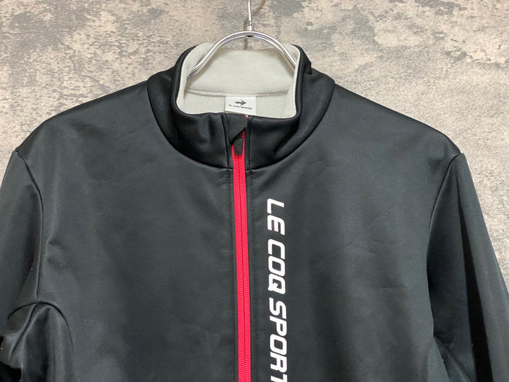 JP495 ルコックスポルティフ le coq sportif 長袖 サイクルジャージ 黒 裏起毛 M