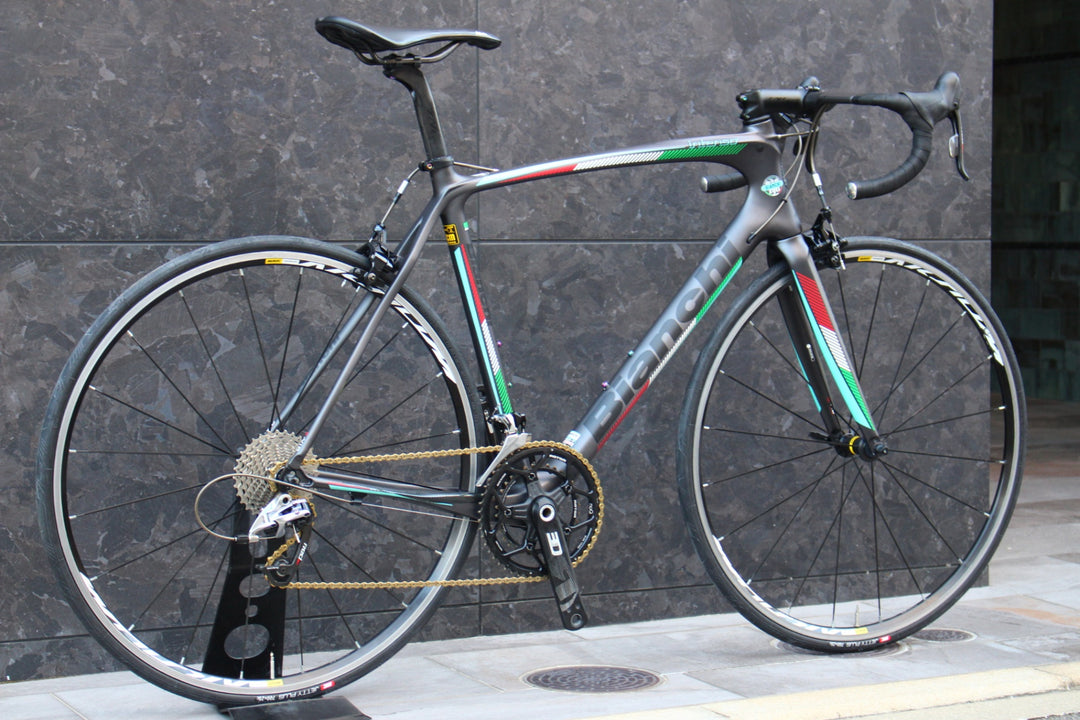 ビアンキ BIANCHI インテンソ INTENSO 130周年モデル 2016 57サイズ スラム レッド MIX 11S カーボン ロードバイク 【福岡店】