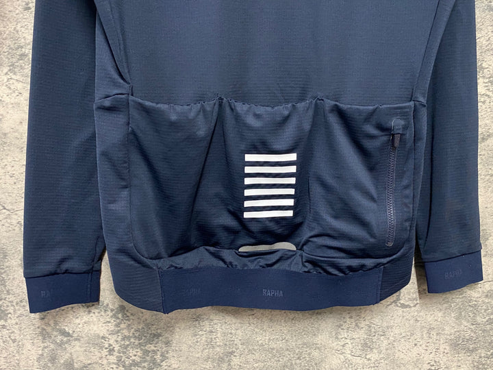 KD616 ラファ Rapha PRO TEAM LONG SLEEVE JERSEY 長袖 サイクルジャージ 紺 M