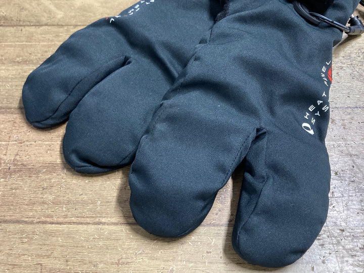 KD563 パールイズミ PEARL iZUMi 長指ウィンターグローブ 黒 L HEAT PANEL SYSTEM