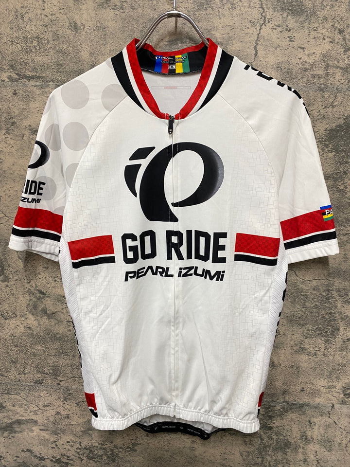KA054 パールイズミ PEARL iZUMi 半袖 サイクルジャージ 白 XL