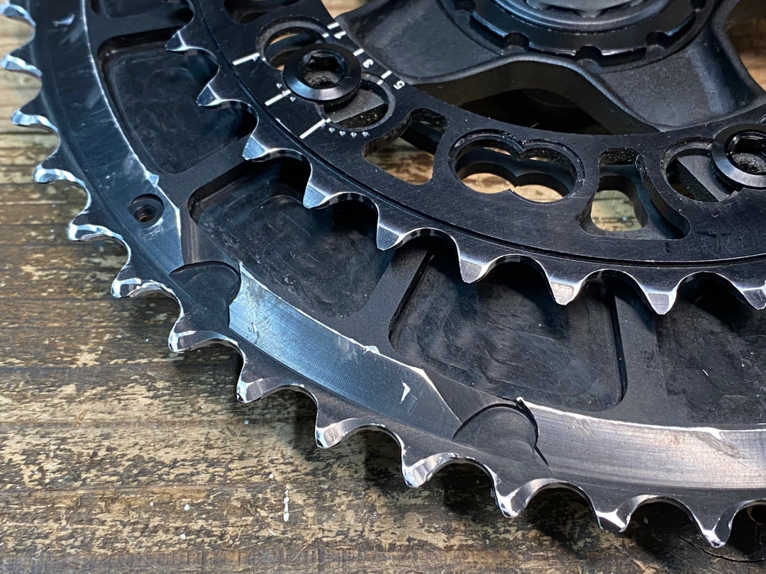 JI054 ローター ROTOR 3D+ IN POWER Q-RINGS パワーメーター クランクセット 170mm 50/36T 11S スピンドルΦ30