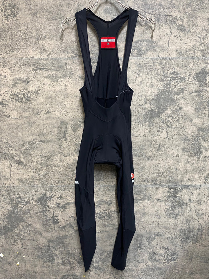 KB687 カステリ CASTELLI ビブタイツ 黒 M 裏起毛 ※擦れ