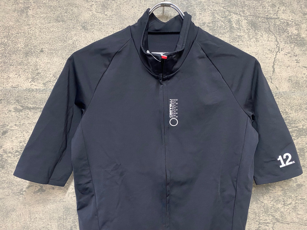 JT652 カステリ CASTELLI DO.DI.CI. SHORT SLEEVE JACKET 半袖 サイクルジャージ 黒 M