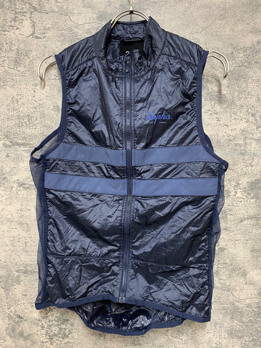 JJ053 ラファ RAPHA 防風 ダウン ジレ サイクルベスト S ブラック