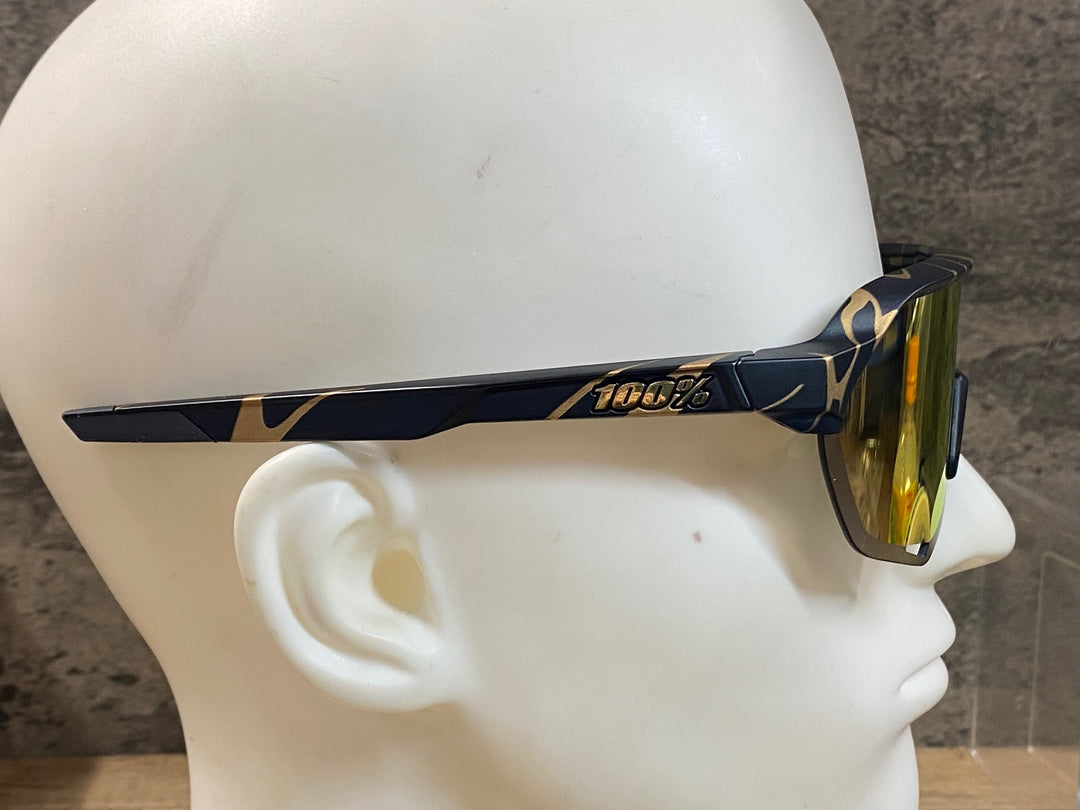 JU701 100％ S2 サングラス Perter Sagan LE Metallic Gold Flake 黒 金 HiPERレンズ クリアレンズ付属