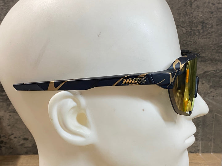 JU701 100％ S2 サングラス Perter Sagan LE Metallic Gold Flake 黒 金 HiPERレンズ クリアレンズ付属