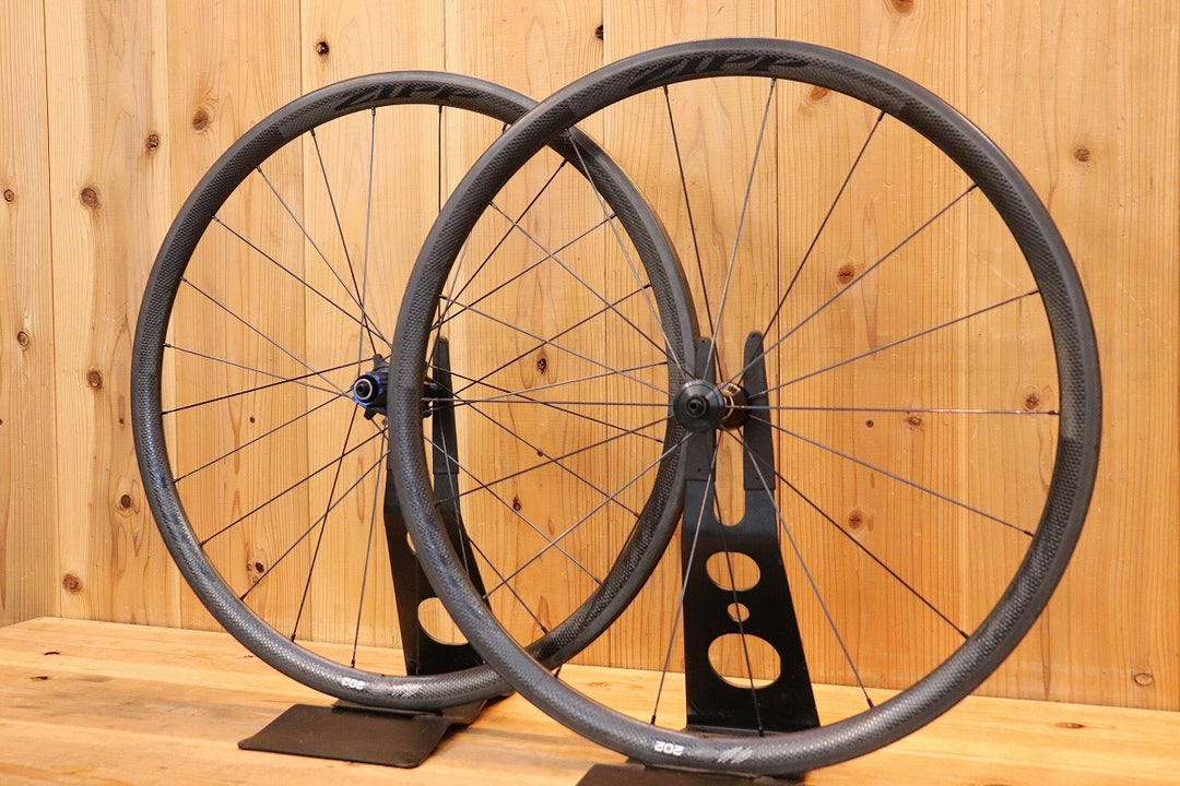 ジップ ZIPP 202 カーボン チューブラー ホイールセット カンパ 11S/12S 【芦屋店】