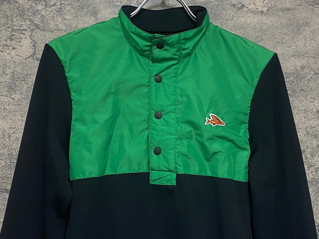 KO633 カフェドシクリステ Cafe du Cycliste Alphosine Man 長袖 サイクルジャージ XS 緑/黒