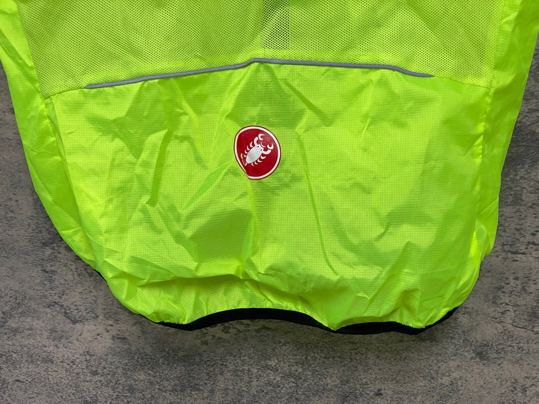JW294 カステリ CASTELLI サイクルベスト ジレ 黄緑 XL