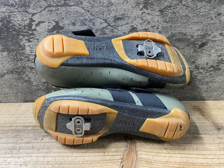 JY566 フィジーク fizik TERRA POWERSTRAP X4 SHOES ビンディングシューズ カーキ EU38