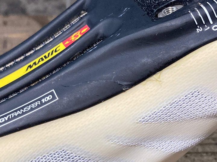 JX999 マヴィック MAVIC SEQUENCE SL ULTIMATE ビンディングシューズ 3穴 白 BOA レディース EU38 ※ソールクラックの為ジャンク