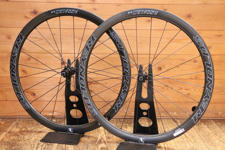レイノルズ REYNOLDS アサルト ASSAULT SLG DISC カーボン チューブラー ホイールセット シマノ11S/12S 【芦屋店】