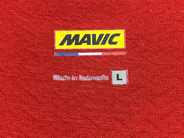 KD419 マヴィック MAVIC Essential Merino Jersey 半袖 サイクルジャージ 赤 L