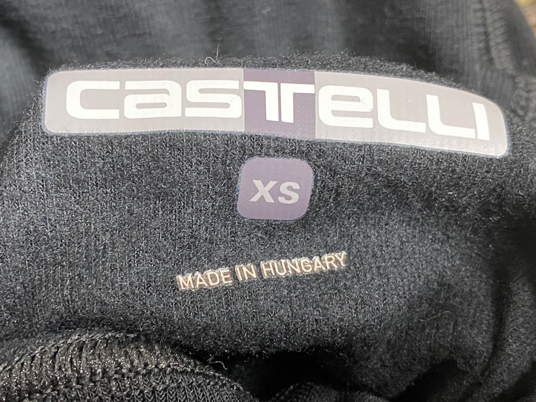 KB836 カステリ CASTELLI ロッソコルサ ROSSO CORSA 長袖 ベースレイヤー 黒 XS
