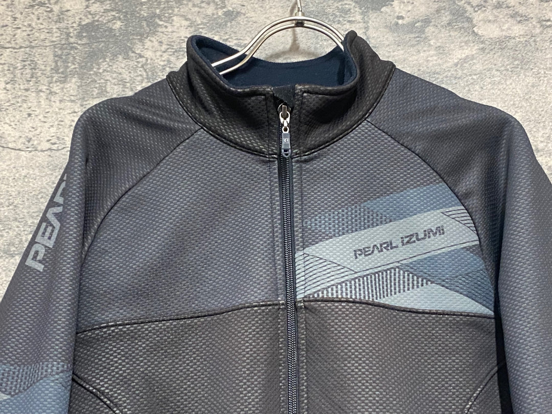 JZ203 パールイズミ PEARL iZUMi 長袖 サイクルジャケット 黒 XL 裏起毛 WINDBREAK