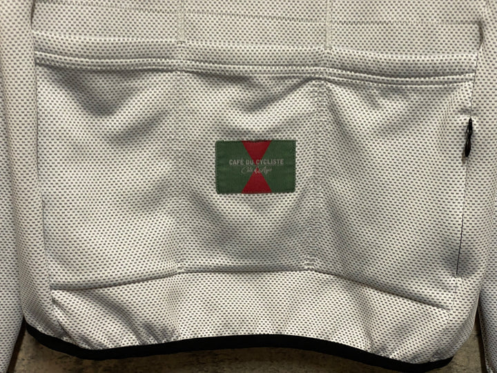 JR242 カフェドシクリステ Cafe du Cycliste Solenne 長袖 サイクルジャージ フード付 白 S
