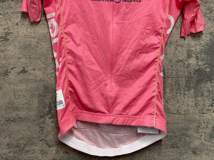 JU561 サンティーニ Santini 半袖 サイクルジャージ ピンク S GIRO D’ITALIA 100