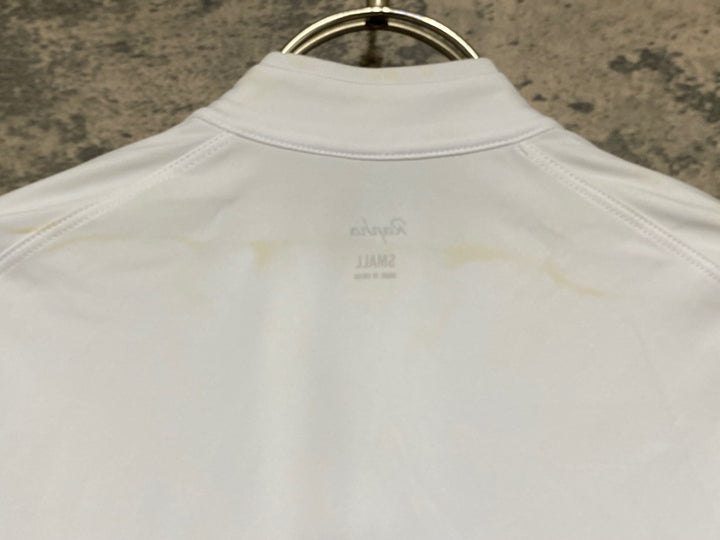 KG934 ラファ Rapha MENS SHORT SLEEVE CORE JERSEY 半袖 サイクルジャージ 白 S ※シミ