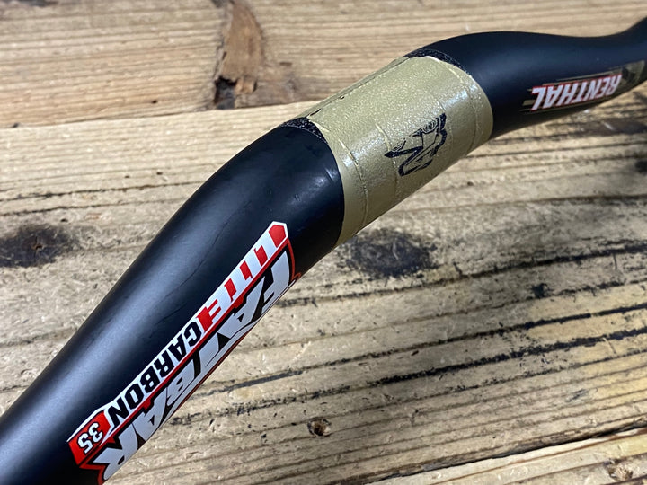 KF273 レンサル RENTHAL ファットバー FAT BAR LITE CARBON 35 カーボンライザーバー 760mm ※クランプ跡あり