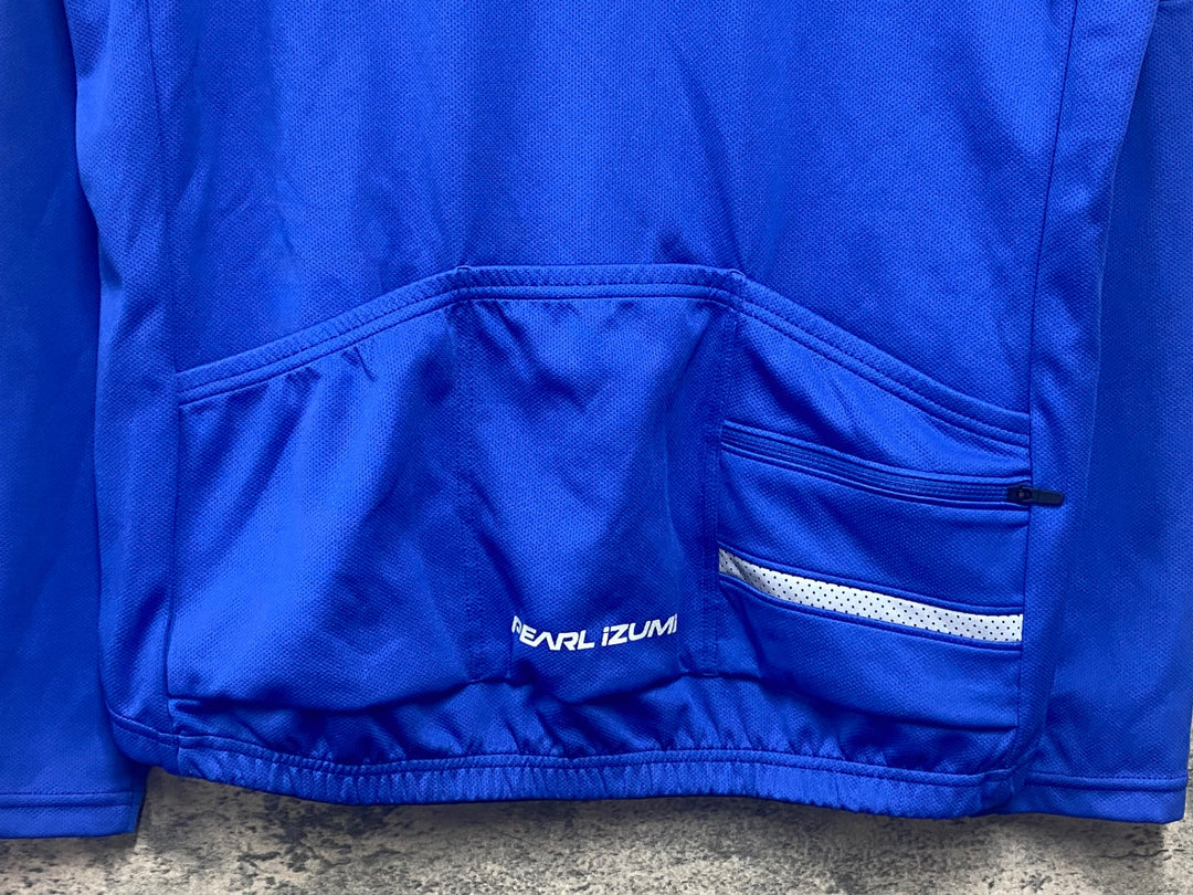 JW041 パールイズミ PEARL iZUMi 長袖サイクルジャージ 青 MEN'S XL