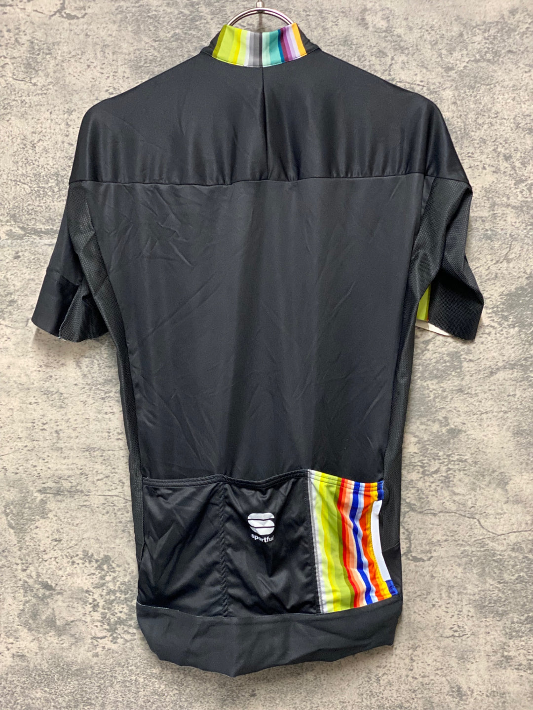 KI164 スポーツフル sportful 半袖 サイクルジャージ 黒 S