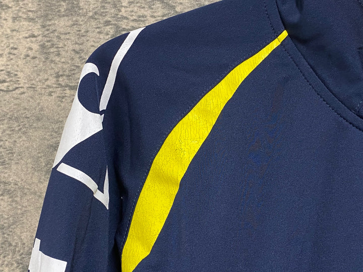 JN193 ルコックスポルティフ le coq sportif 長袖 サイクルジャケット 紺黄 M