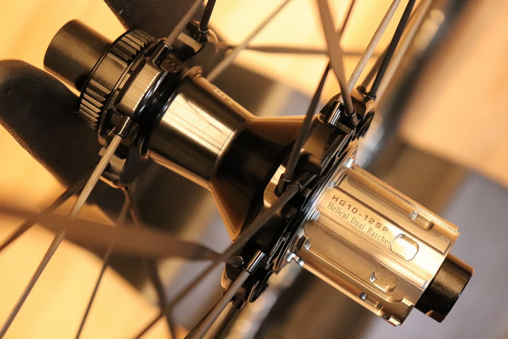 エリートホイールズ ELITEWHEELS ドライブ DRIVE HELIX 46D CS カーボン チューブレスレディ ホイールセット シマノ 11S/12S 【芦屋店】
