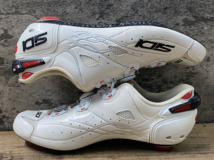 KP098 シディ SIDI SHOT ビンディングシューズ 3穴 白 EU42