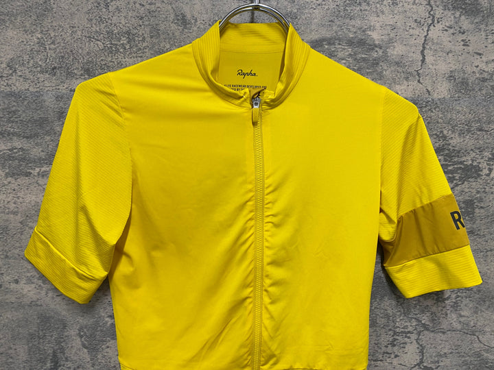 KR204 ラファ Rapha PRO TEAM JERSEY 半袖 サイクルジャージ 黄 XS