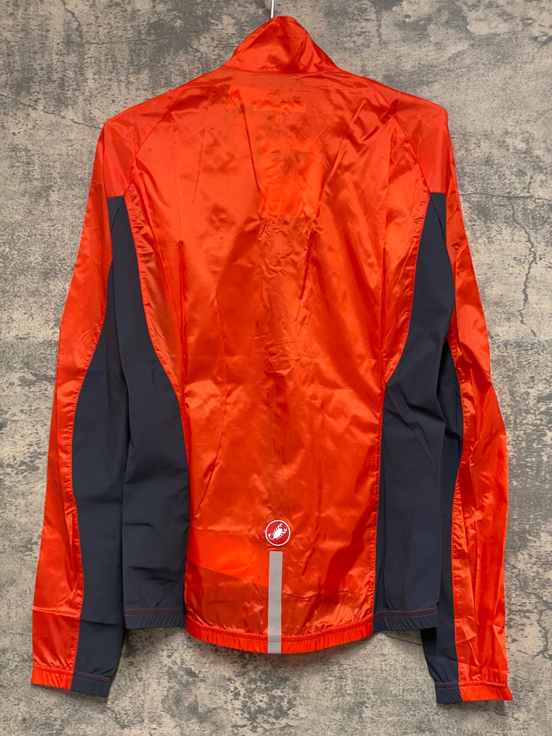 JV046 カステリ CASTELLI 長袖 ウィンドブレーカー オレンジ レディーズ M 未使用