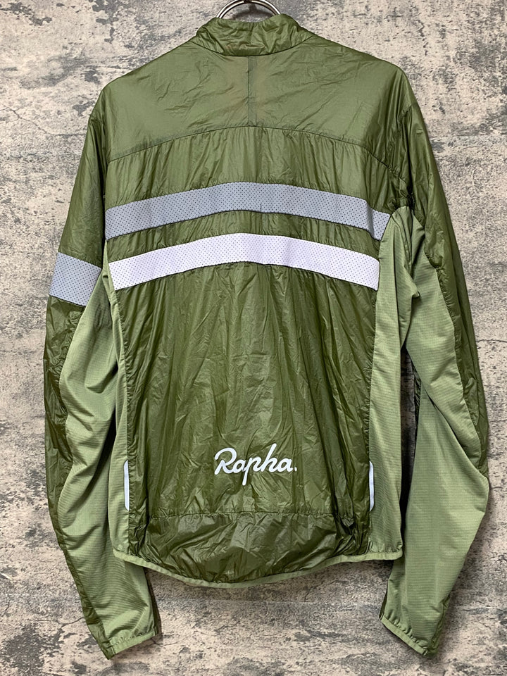 JZ594 ラファ Rapha BREVET INSULATED JACKET 長袖 サイクルジャケット グリーン M 裏起毛