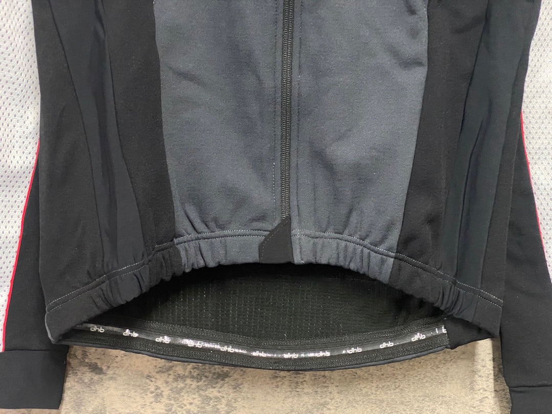 JX620 dhb 長袖 サイクルジャケット 白黒 S 裏起毛