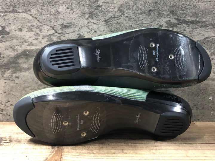 KJ017 ラファ Rapha Pro Team Lace Up Shoes ビンディングシューズ 緑 EU43
