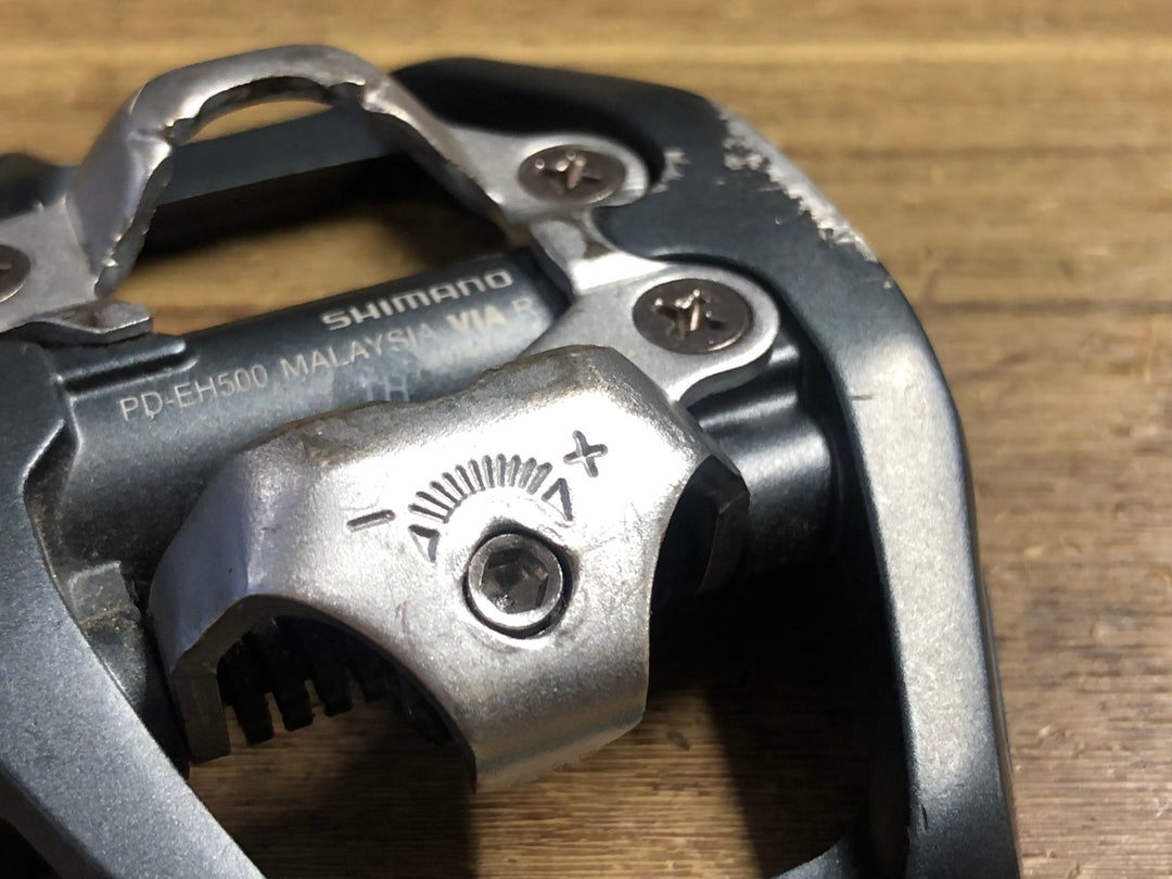 JJ223 シマノ SHIMANO PD-EH500 ビンディングペダル 片面フラット SPD