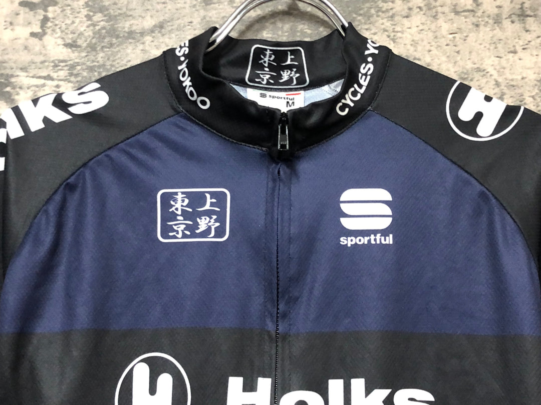 JP400 スポーツフル sportful 半袖 サイクルジャージ 紺 M  CYCLES･YOKOO