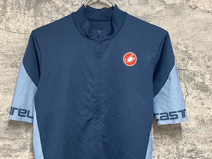 JY249 カステリ CASTELLI 半袖 サイクルジャージ グレー S　※余臭強め