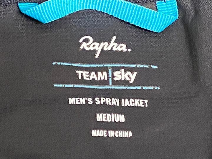 JN158 ラファ Rapha MEN’S SPRAY JACKET 長袖 ウィンドブレーカー 黒 M TEAM Sky